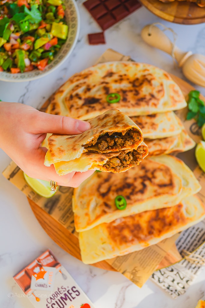 tortillas à la viande mexicaine 