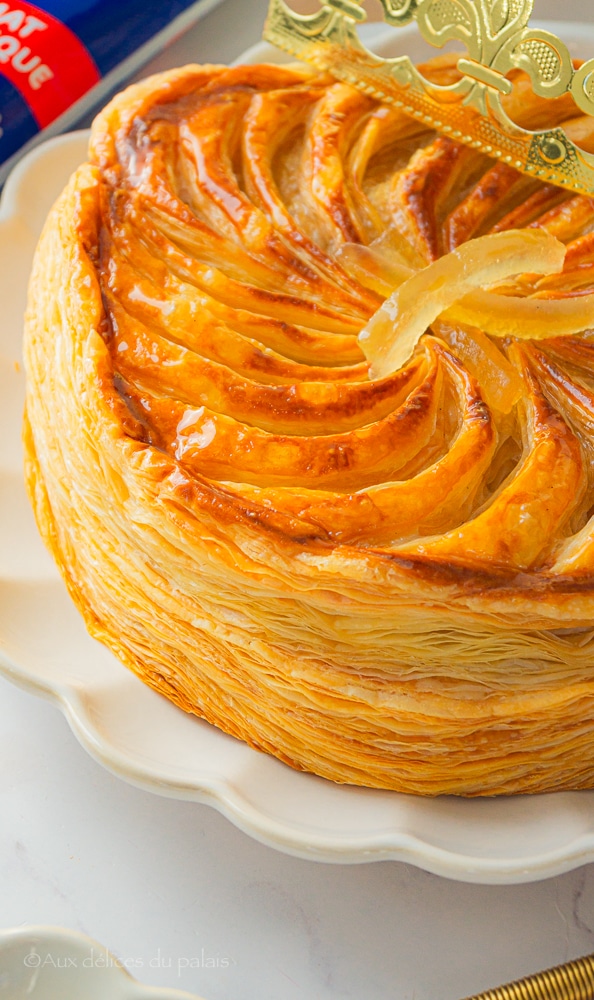 Recette galette des rois amande citron et citron confit