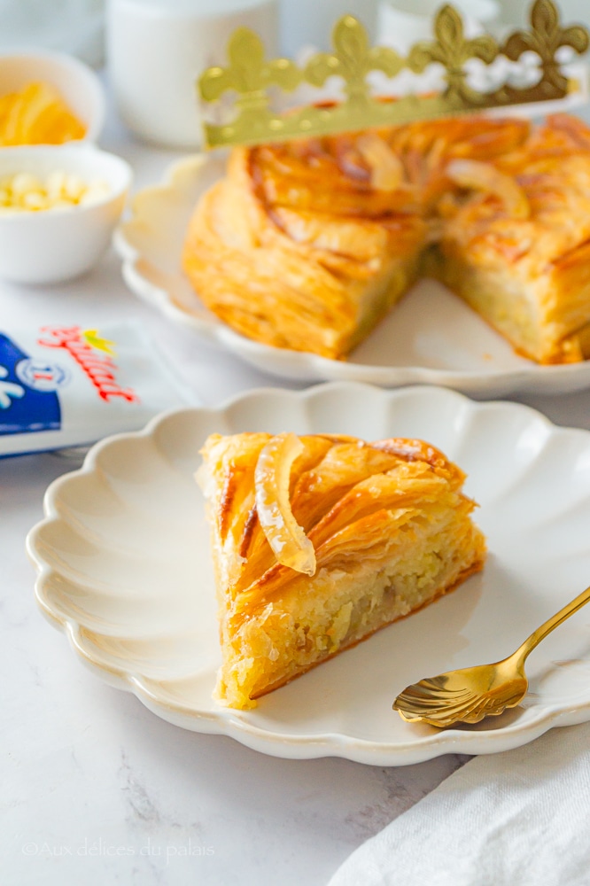 galette des rois au citron et chocolat blanc