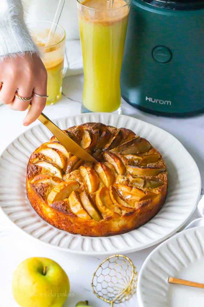 cake sain zéro déchet aux pomme vanille