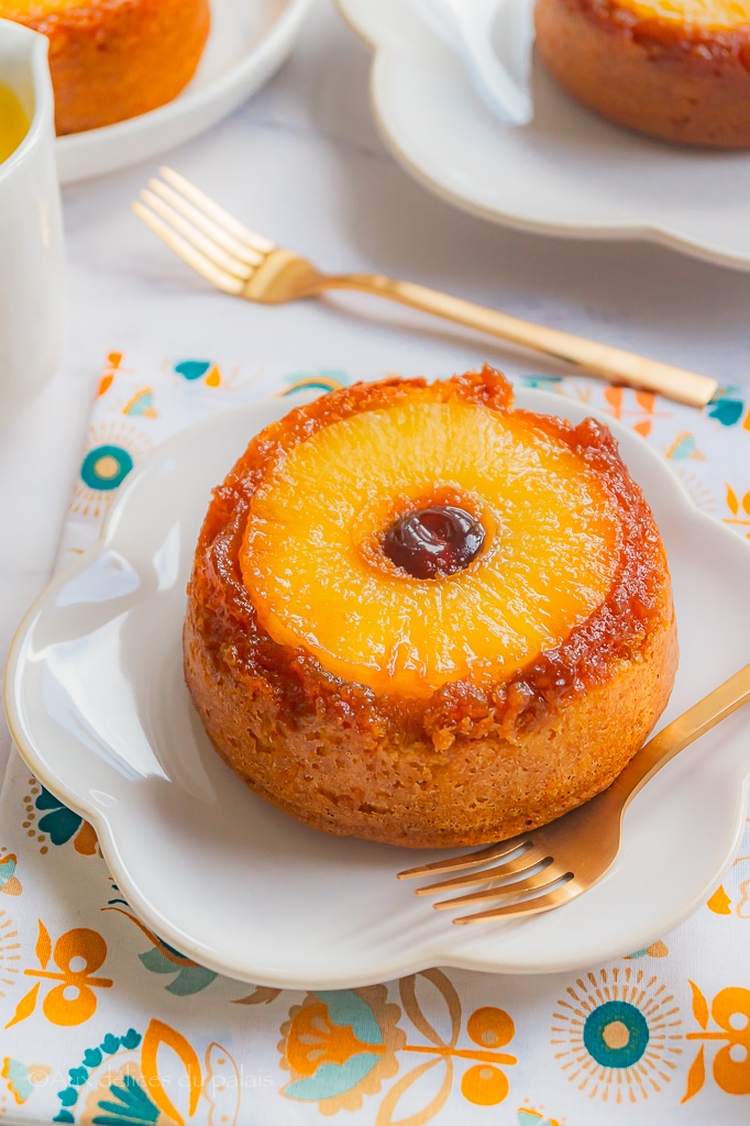 gâteau vanille renversé à l'ananas 