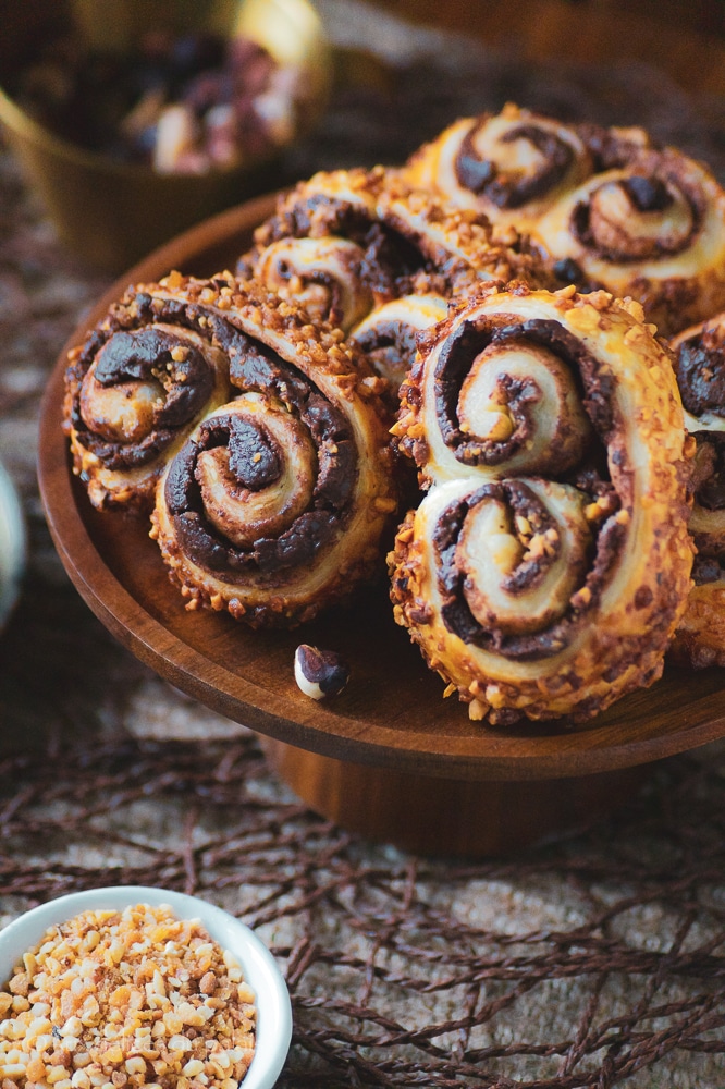 Recette palmiers au chocolat et noisette