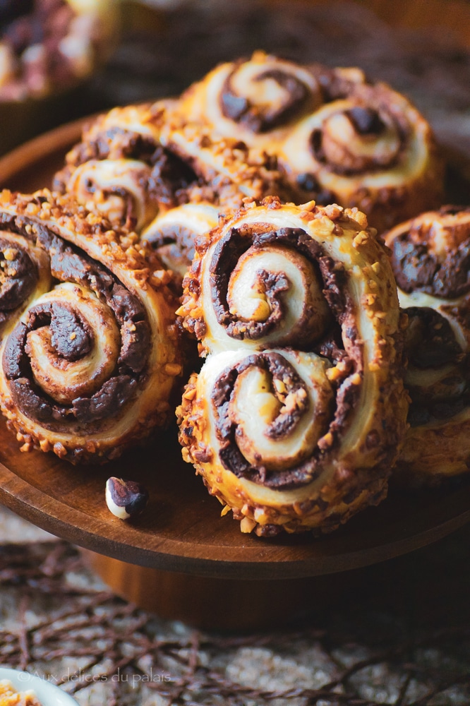 Recette palmiers au chocolat et noisette