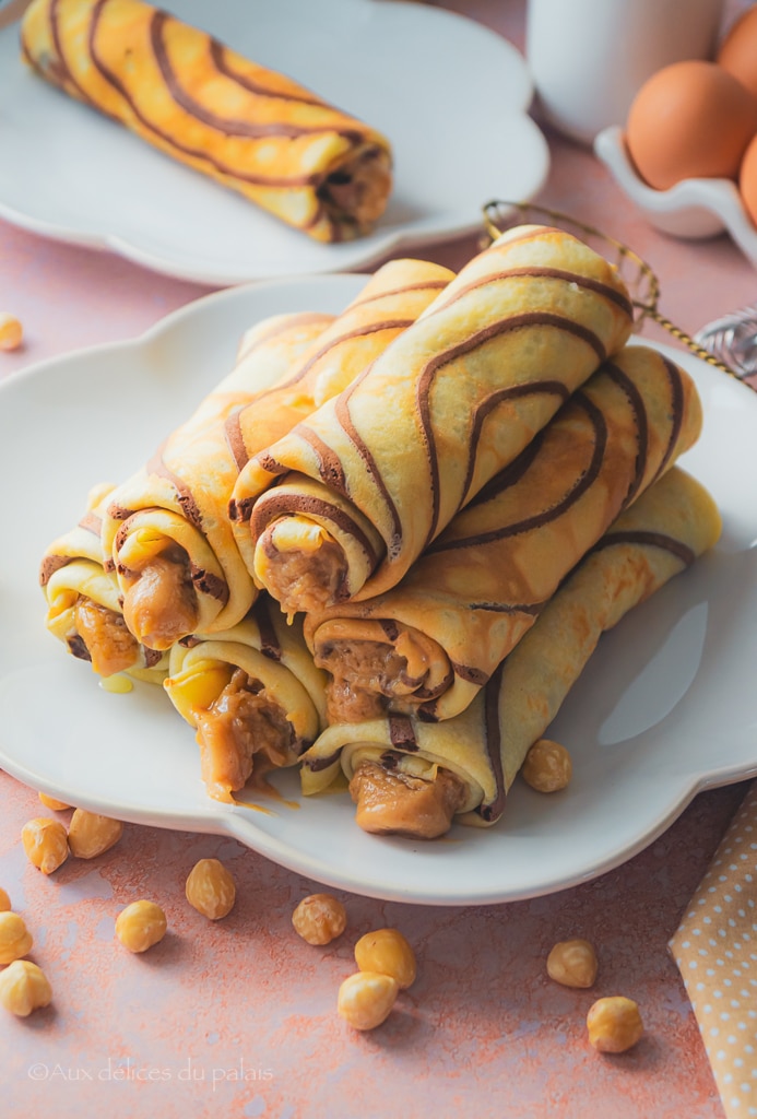 recette Crêpes tourbillon au nutella