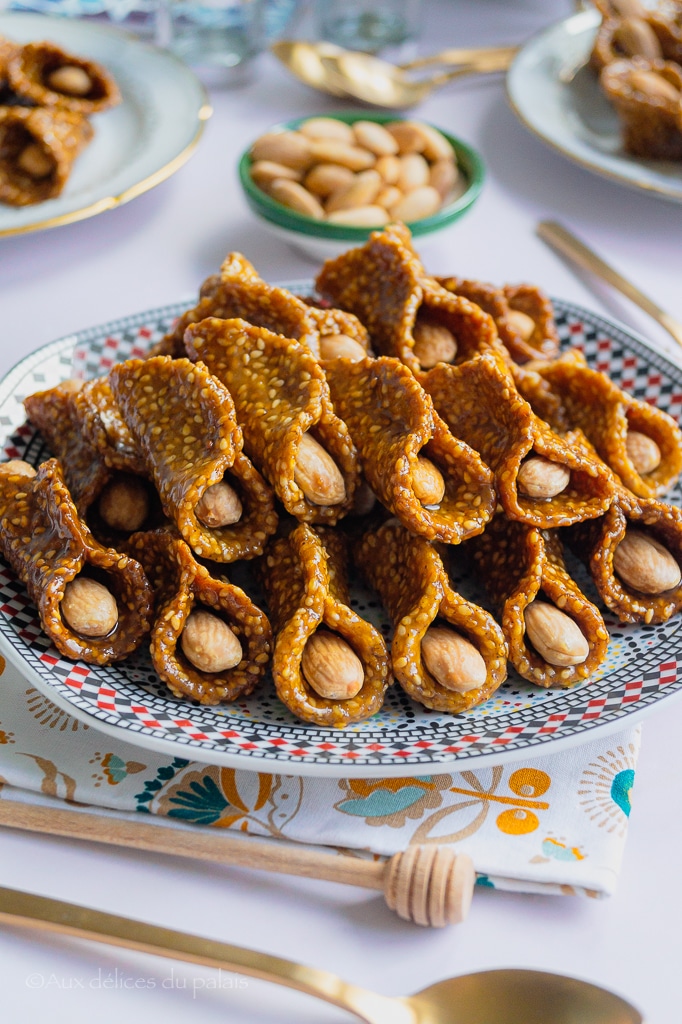 gâteau sésame miel cornets algérien