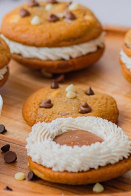 Cookies sandwich coeur caramel beurre salé