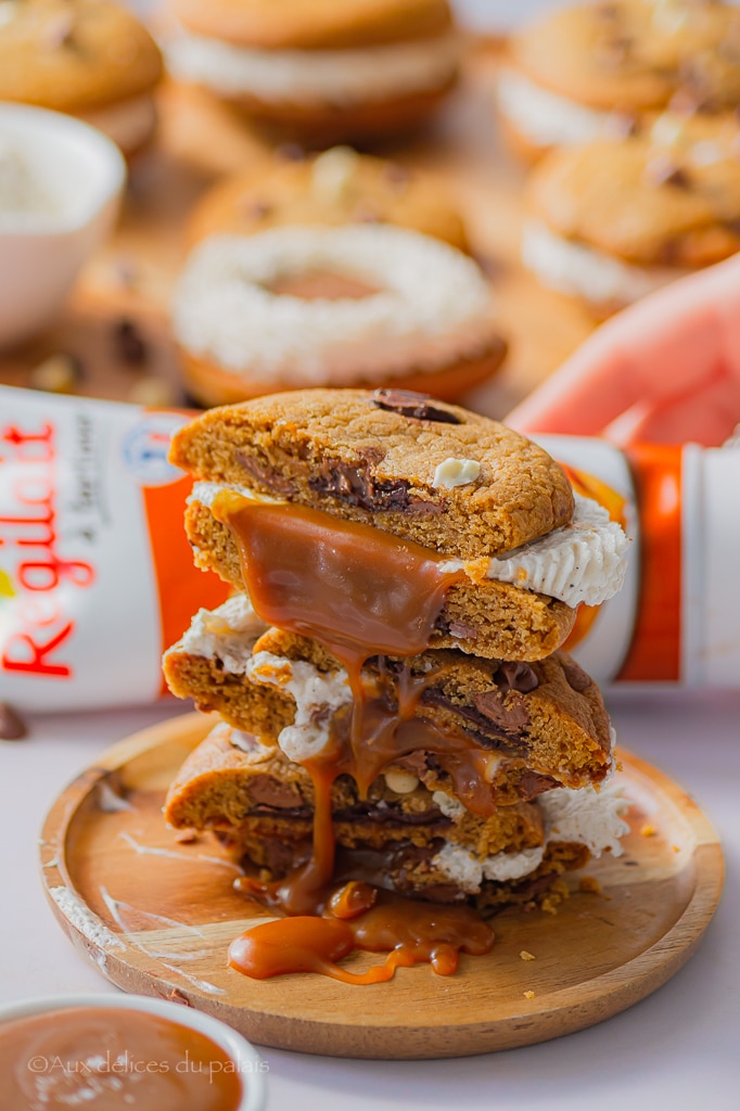 cookies sandwich au caramel beurre salé