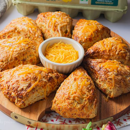 Scones lardons fumés cheddar