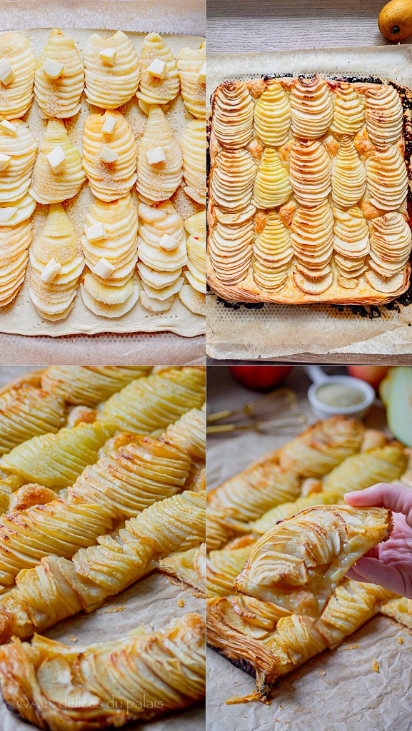 tarte feuilletée aux pommes caramélisées