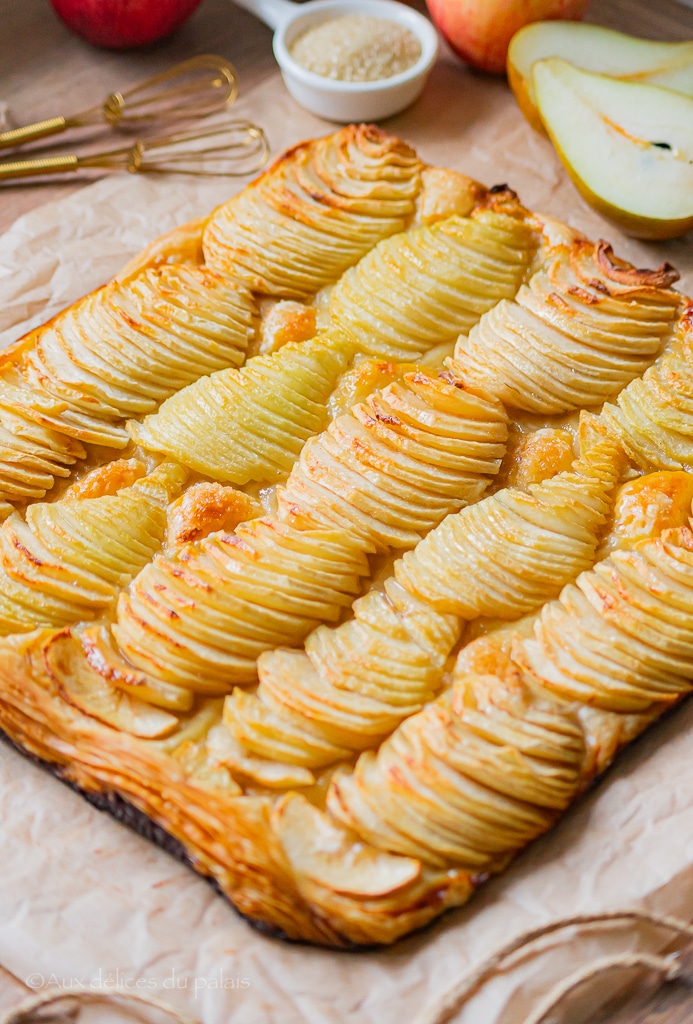 Tarte fine aux pommes et poires