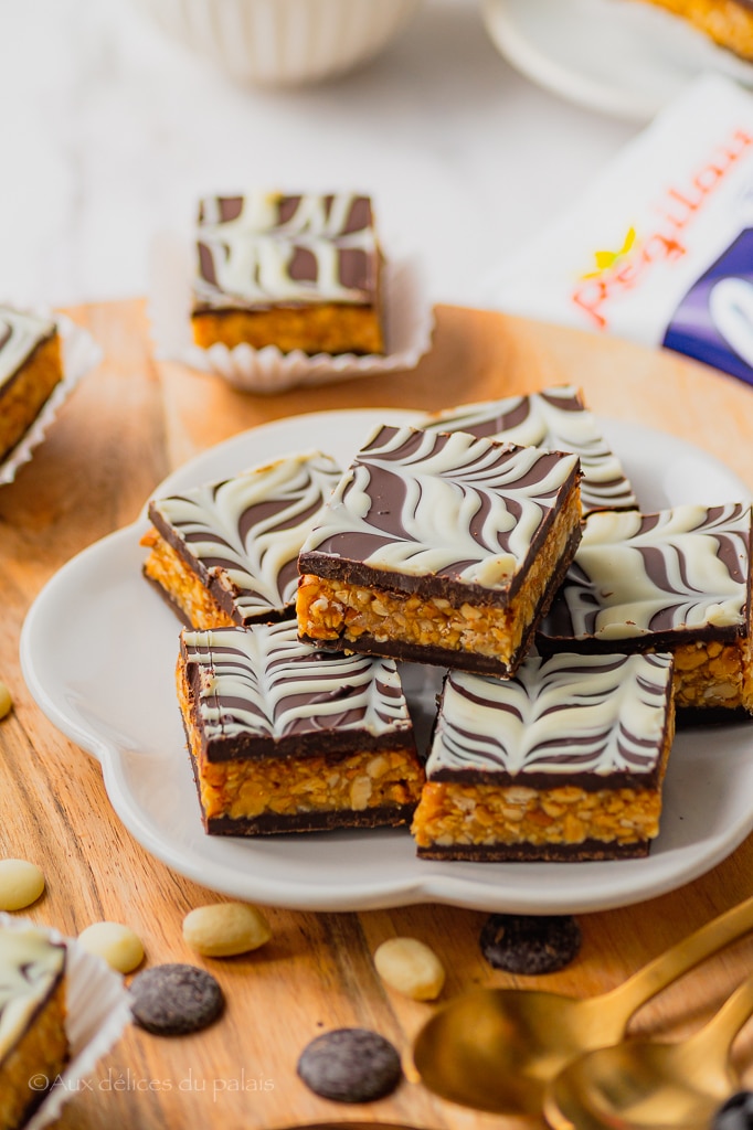 gâteau sans cuisson cacahuètes chocolat