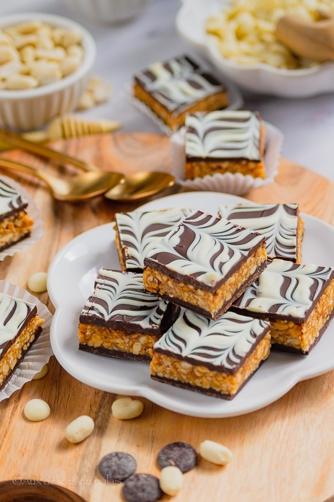 Rkhama ou Zellige gâteau marbré aux cacahuètes