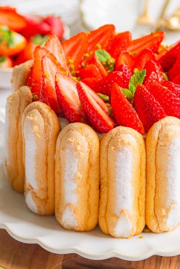 Charlotte aux fraises et mascarpone facile
