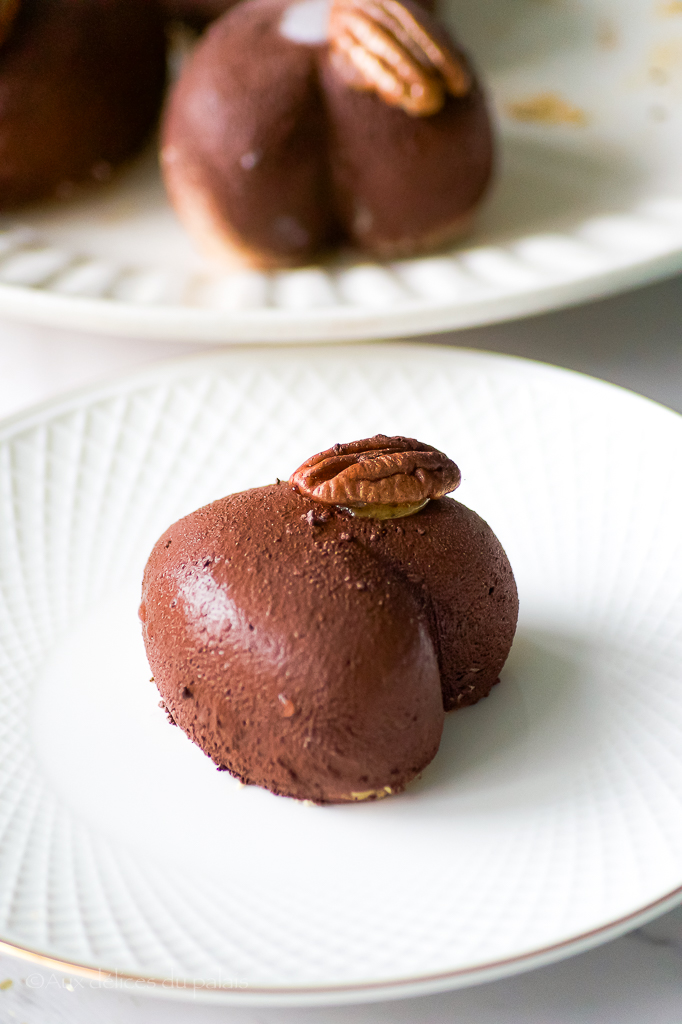 Entremets chocolat et fruit de la passion