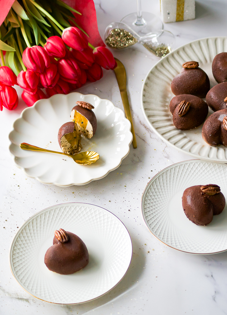 recette entremets coeur dulcey passion pécan 