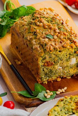 Cake aux tomates séchées feta et basilic