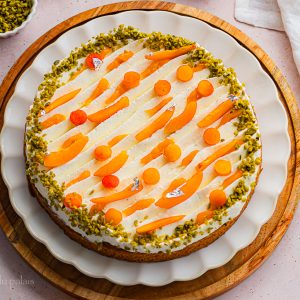 Tarte aux abricots sur sablé breton