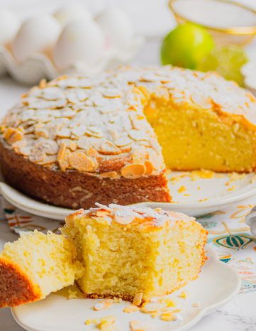 Gâteau italien ricotta citron et amandes