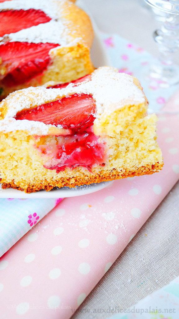 Gâteau Moelleux Aux Fraises