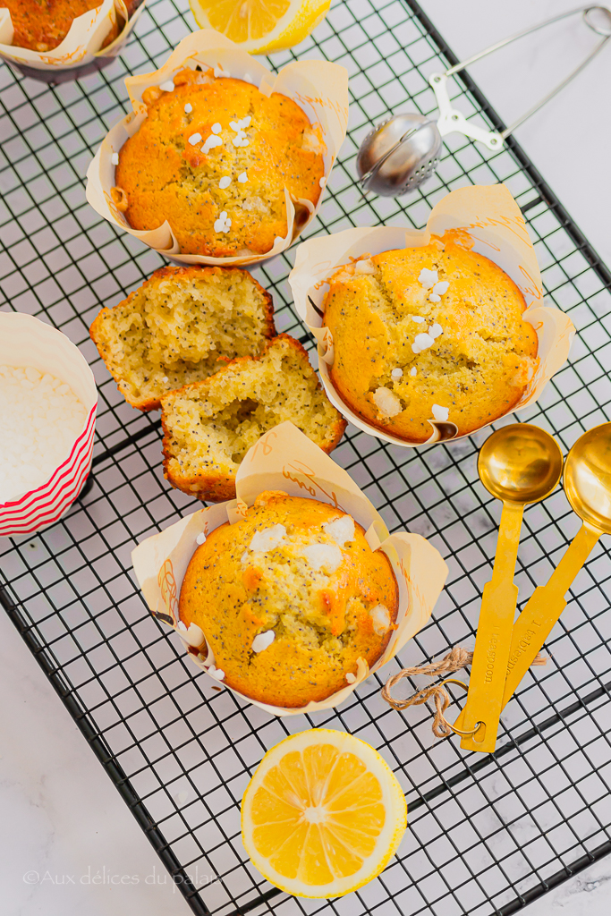 Muffins au citron et pavot ultra moelleux