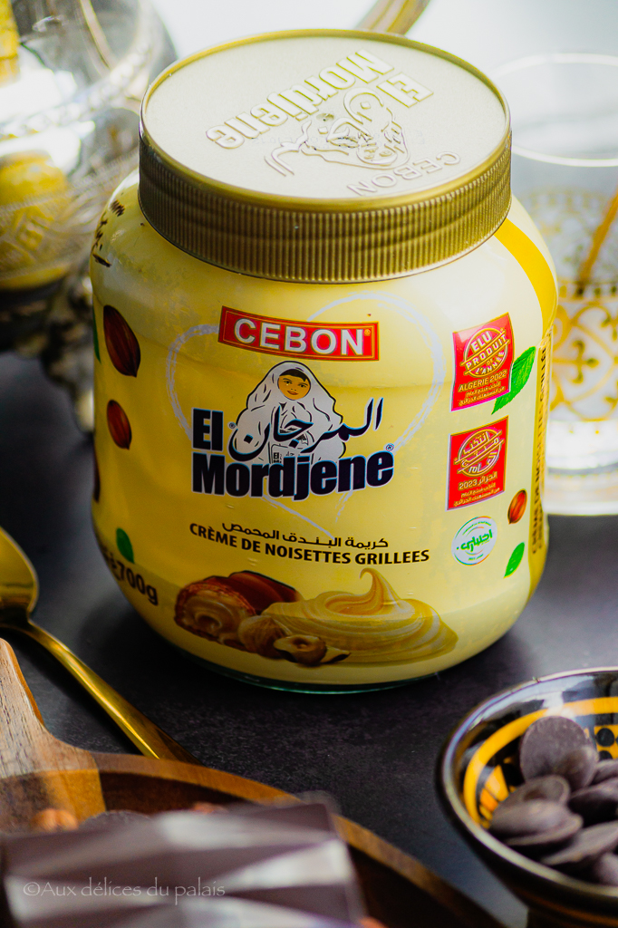 pâte à tartiner noisette chocolat blanc El Mordjene 