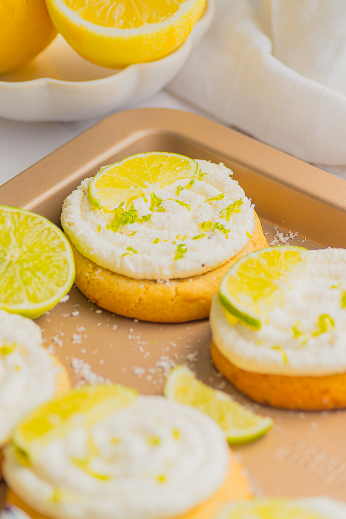 Frosted Coconut Lime Sugar Cookie