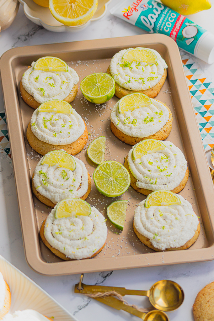 recette cookies glacé à la noix de coco et au citron vert