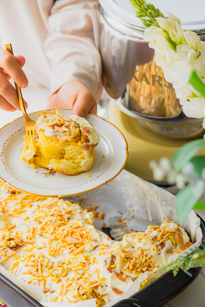 Brioche roulée à la crème d'amande (Almond Rolls)