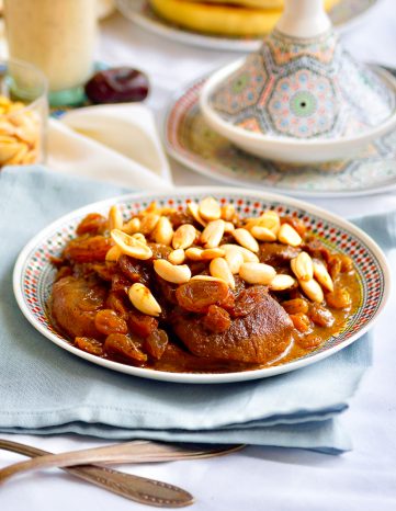 Mrouzia tajine d'agneau aux raisins secs