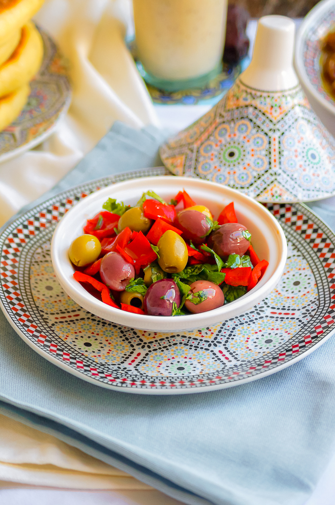 salade poivron olive