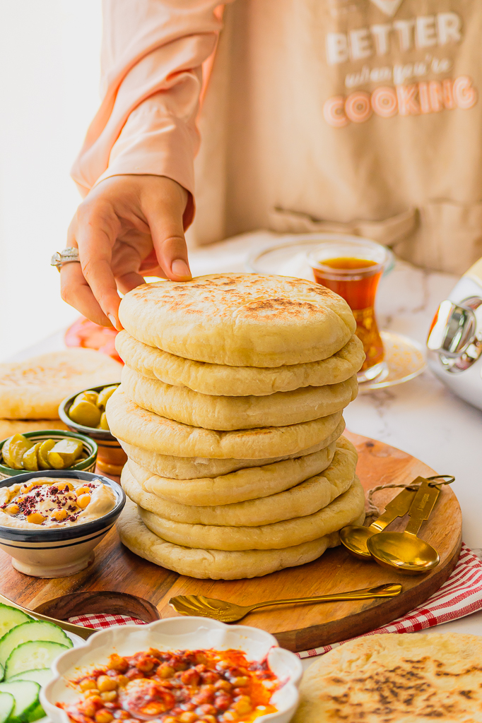 recette pain plat à la poêle ultra moelleux