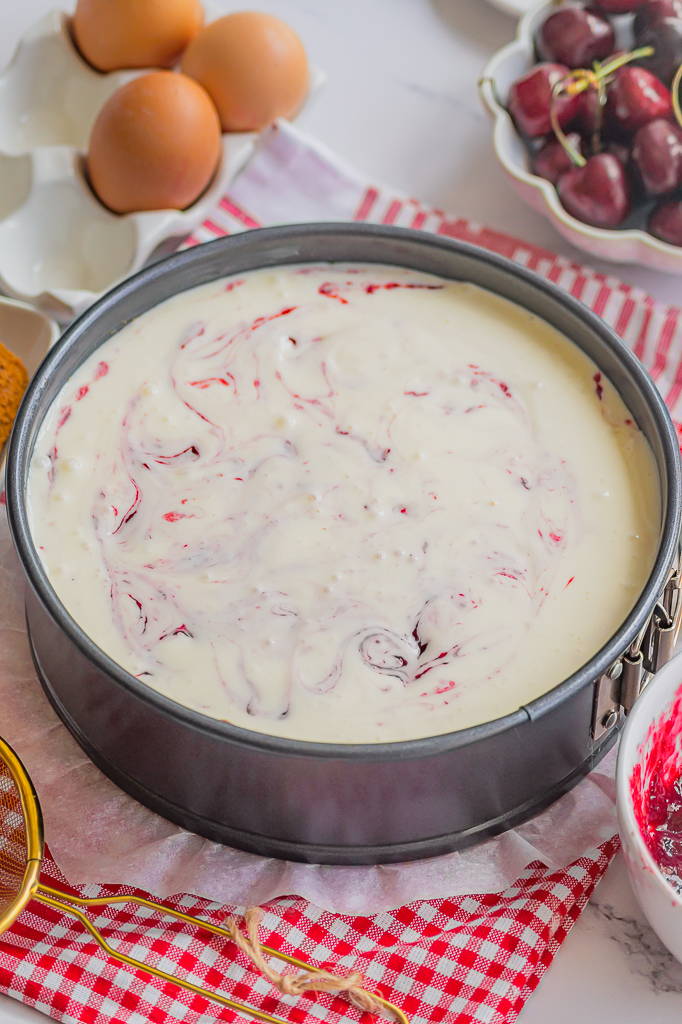 cheesecake cerise mascarpone et spéculoos