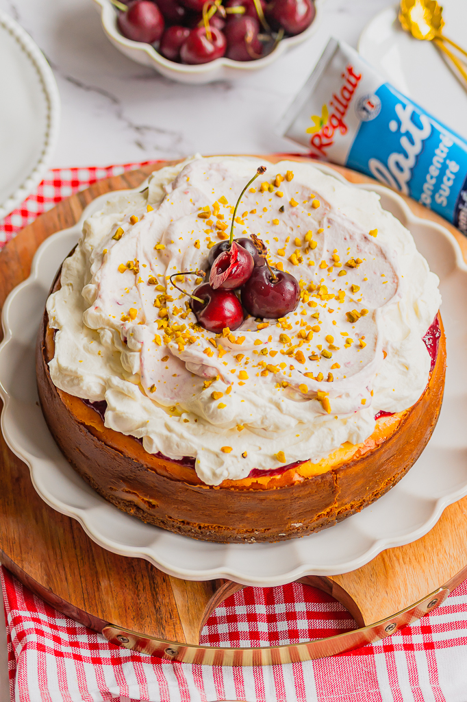 recette cheesecake vanille spéculoos cerises