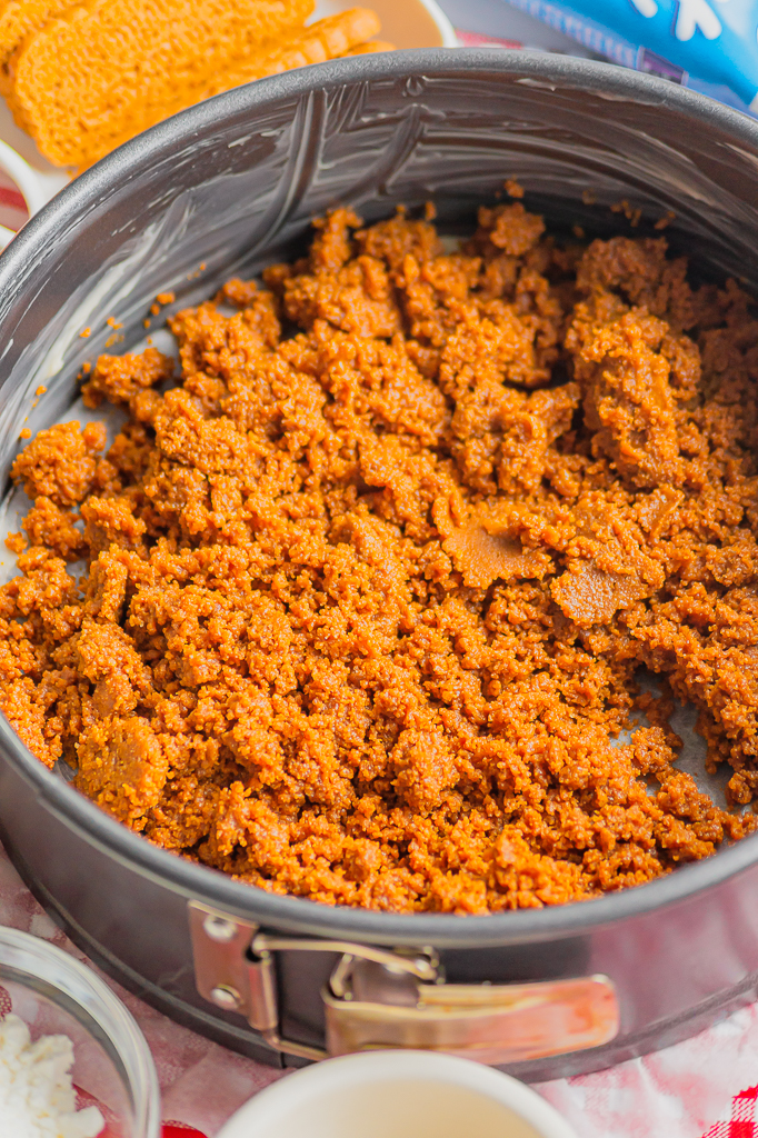 la base de spéculoos pour cheesecake