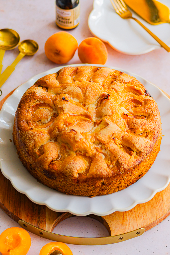 Moelleux aux abricots, amandes et vanille