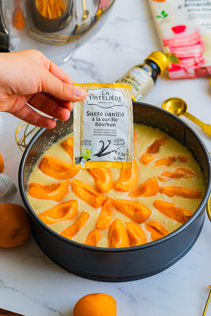 Moelleux aux abricots, amandes et vanille