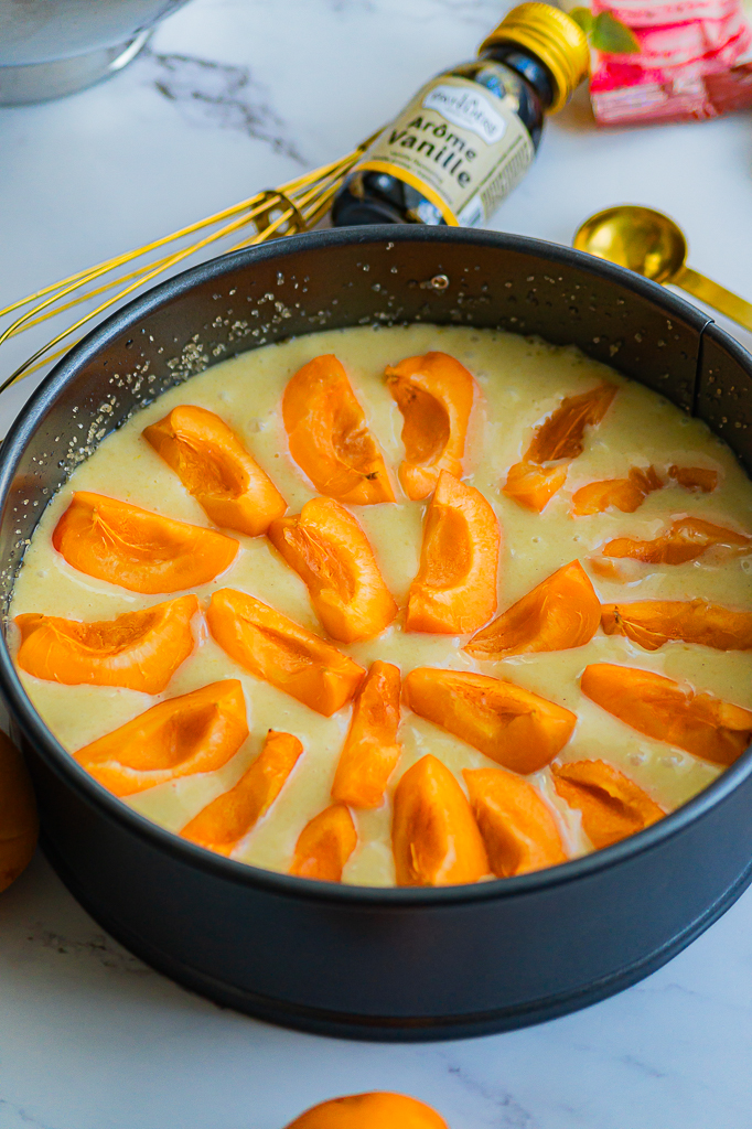 Moelleux aux abricots, amandes et vanille