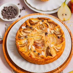 Gâteau aux poires amandes (sans oeufs)