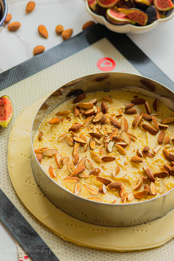 Recette de Tarte amandine aux figues