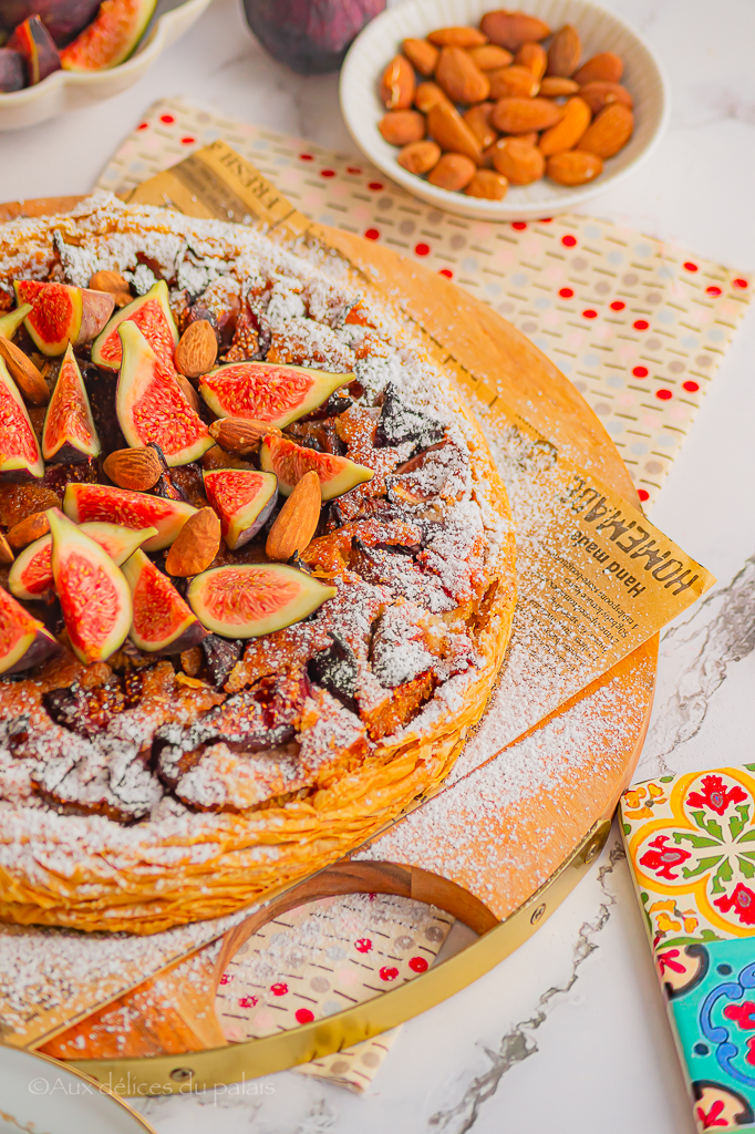 recette tarte feuilletée aux figues et frangipane 