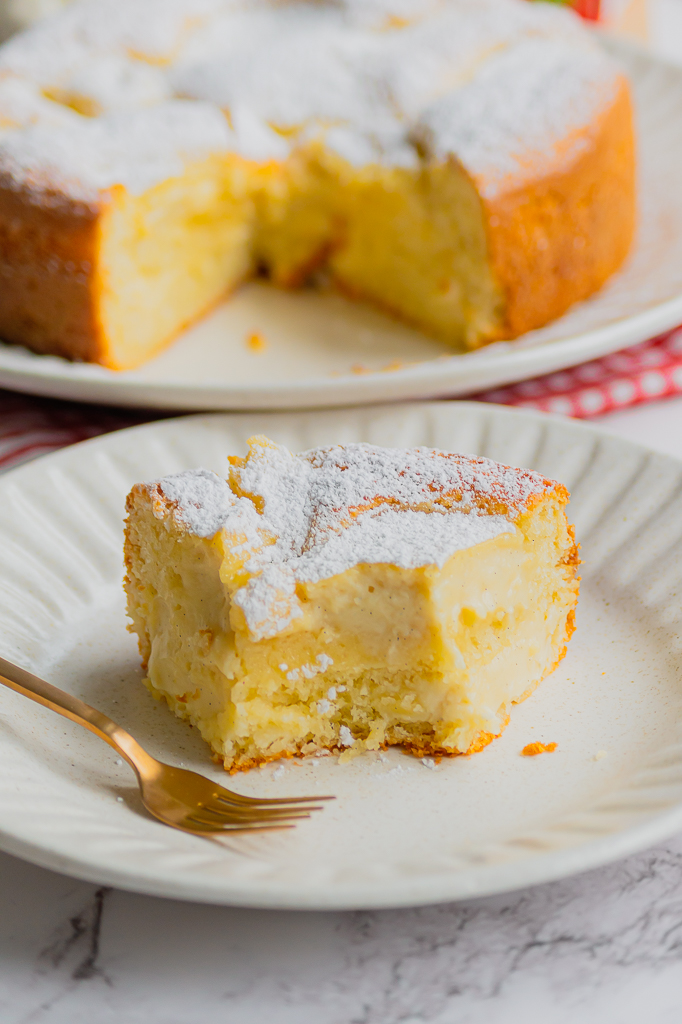 Gâteau moelleux à la crème pâtissière (Torta Nua)