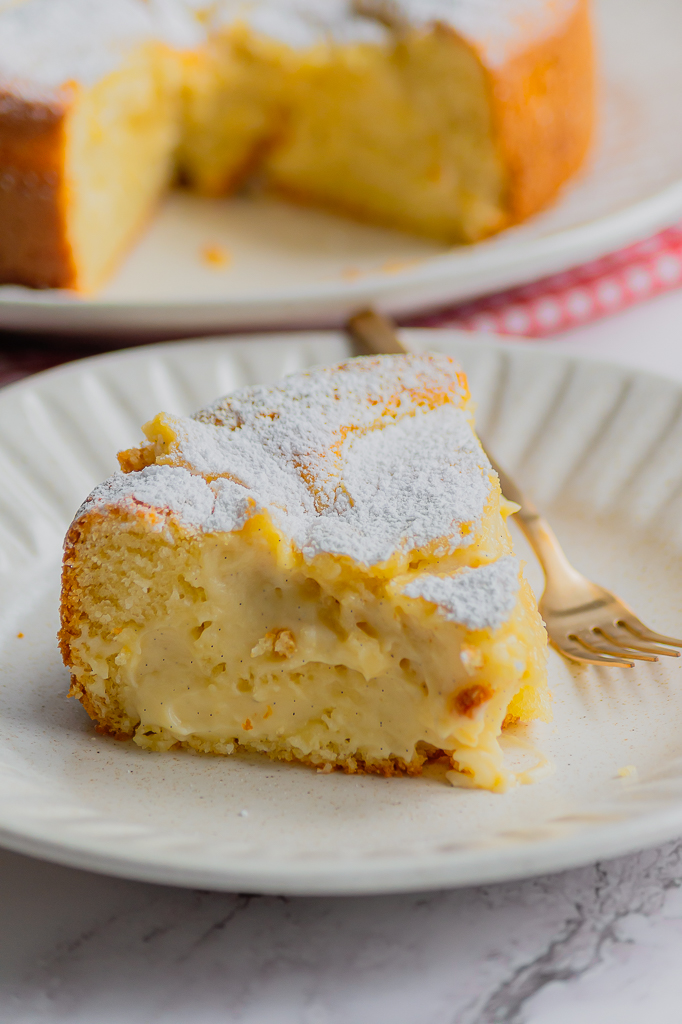 Gâteau moelleux à la crème pâtissière (Torta Nua)
