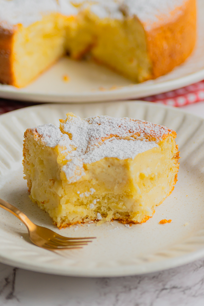 Gâteau moelleux à la crème pâtissière (Torta Nua)