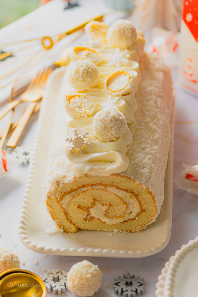Bûche à la noix de coco façon Raffaello®