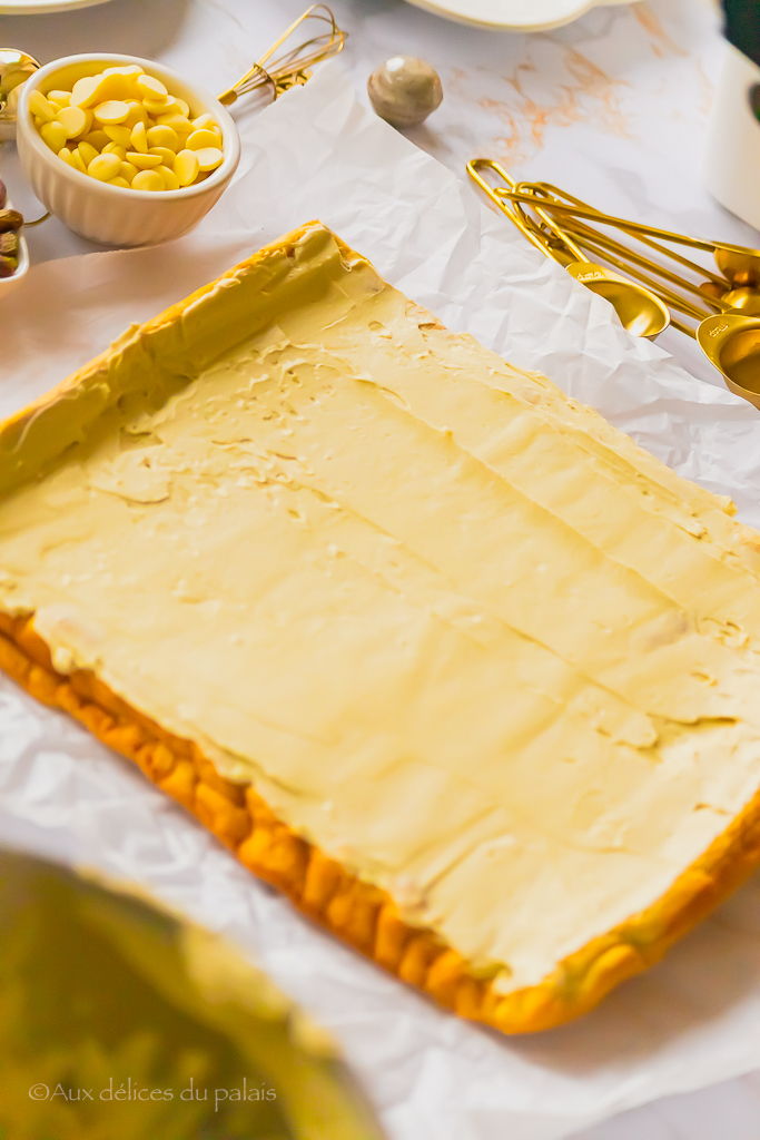 Ganache à la pistache chocolat blanc