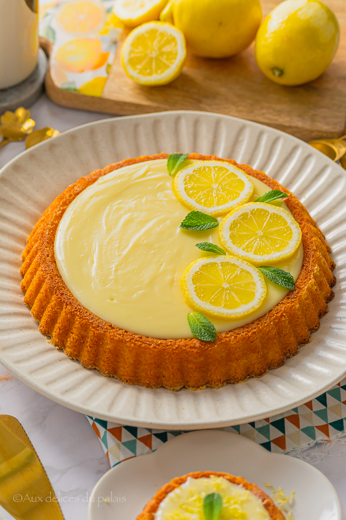 Basboussa fondante à la crème de citron