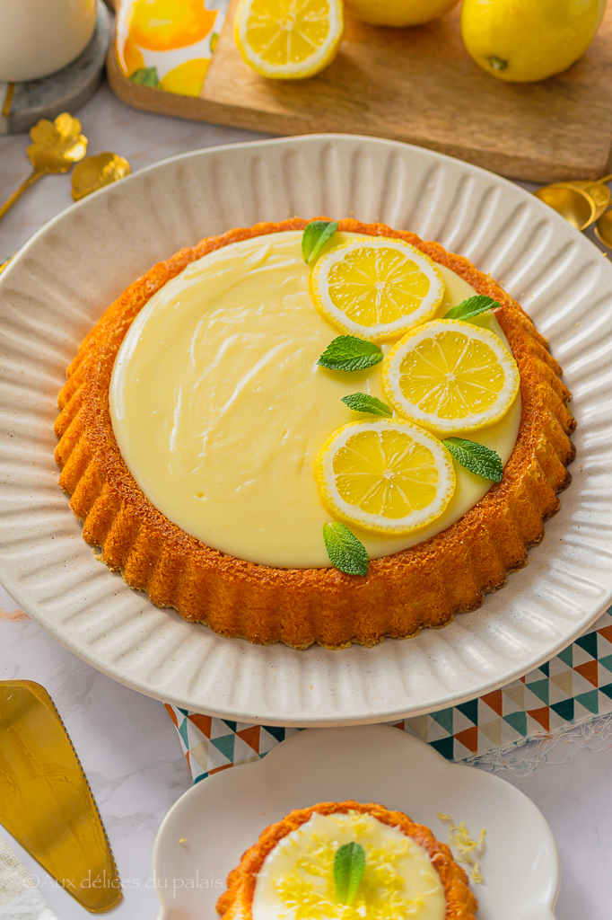 Basboussa fondante à la crème de citron