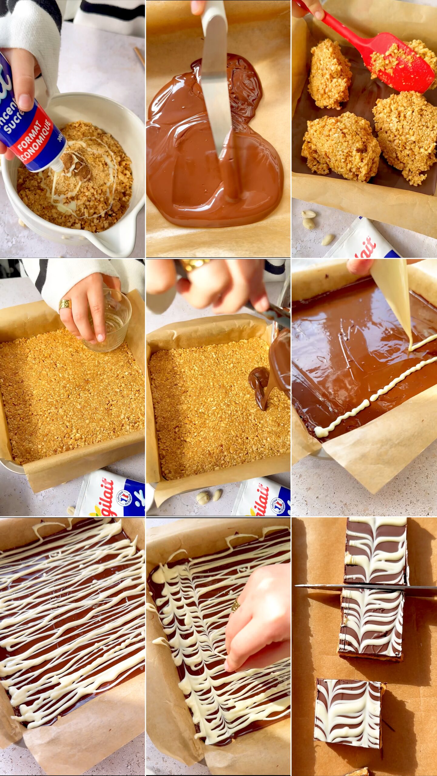 Zellige gâteaux cacahuètes chocolat