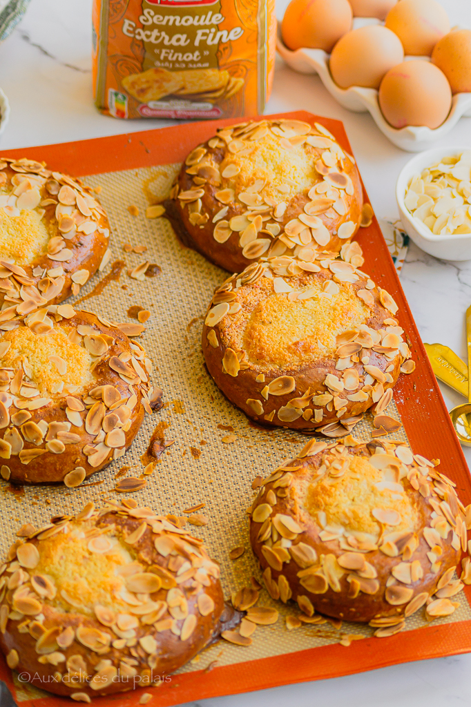 krachel brioche marocaine à la semoule anis et fleur d'oranger 