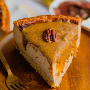 Flan pâtissier au praliné pécan
